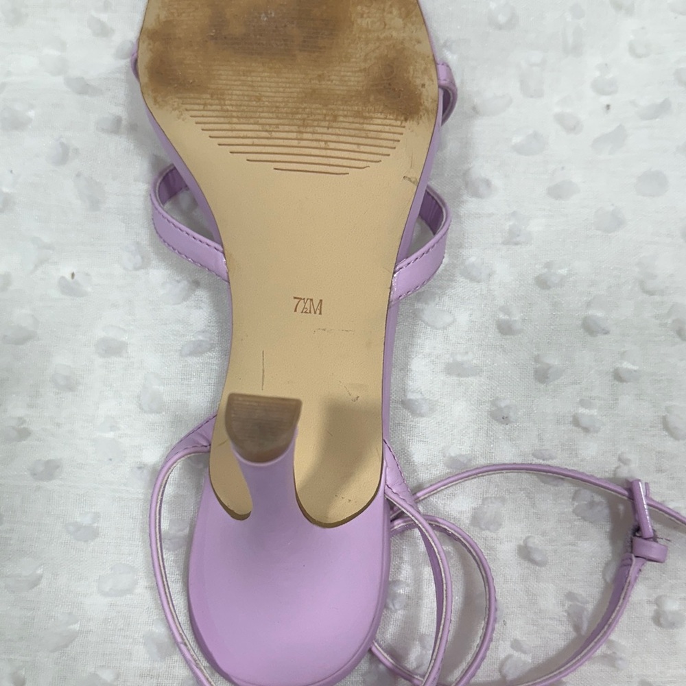 Calvin Klein Lavender Strappy Heels - Picture 7 of 7